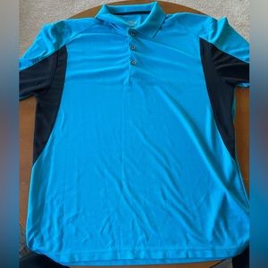 PGA Tour Polo Blue and Black - XL